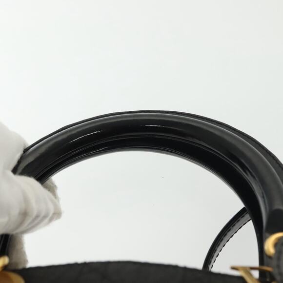 DIOR Canage Hand Bag Nylon Black Gold - Picture 8 of 13